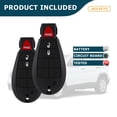 thumbnail image 6 of AKS KEYS New Replacement for Jeep Cherokee Fobik Keyless Key 3B FCC# GQ4-53T, 6 of 6