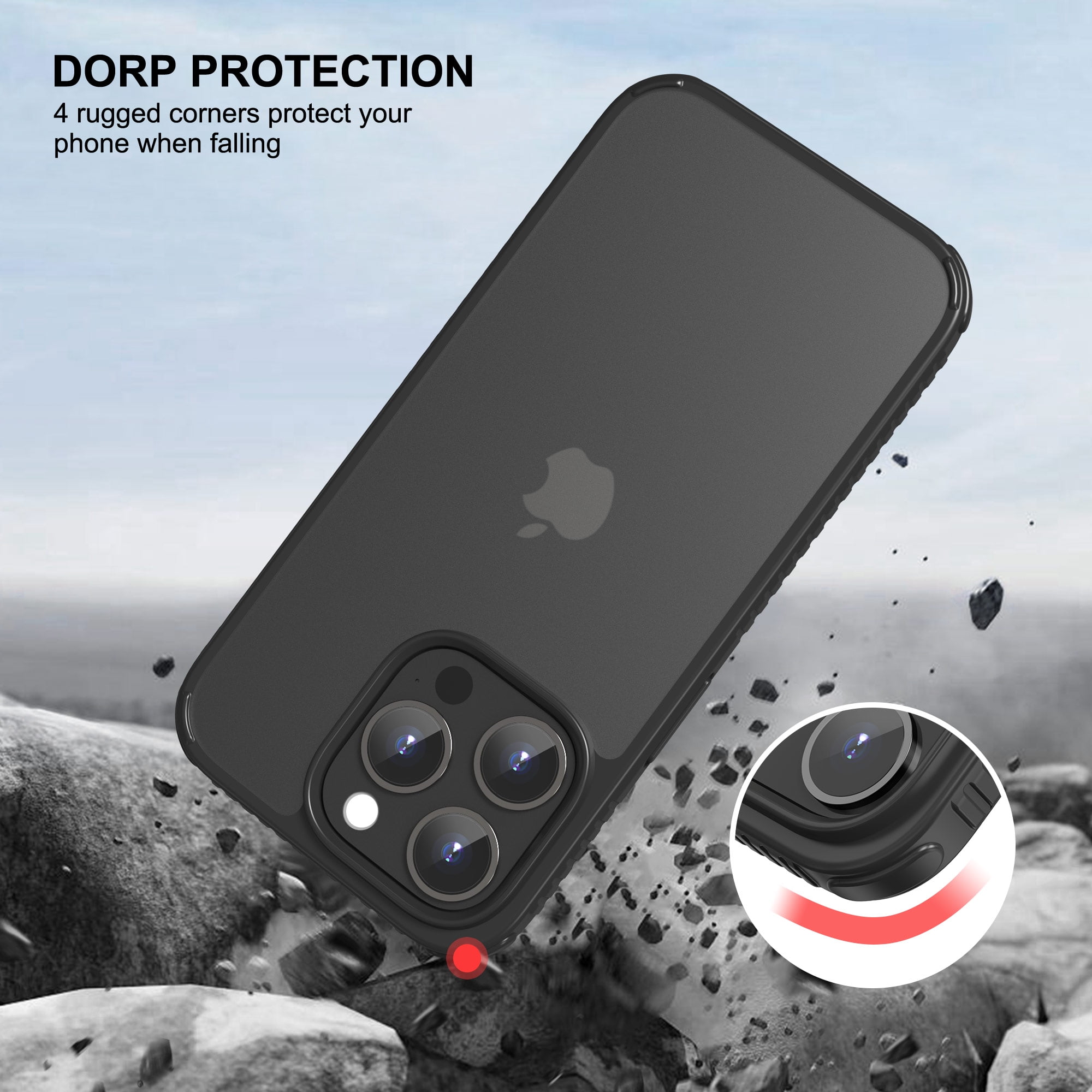 YUNGCASE Iphone 14 Pro Max Supreme Desenli Aynalı Telefon Kılıfı
