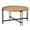 Black+Brown, variant on Coffee Tables D32" x 18" Farmhouse Round Wooden Round Coffee Table with Metal Legs,Wooden Coffee Tables