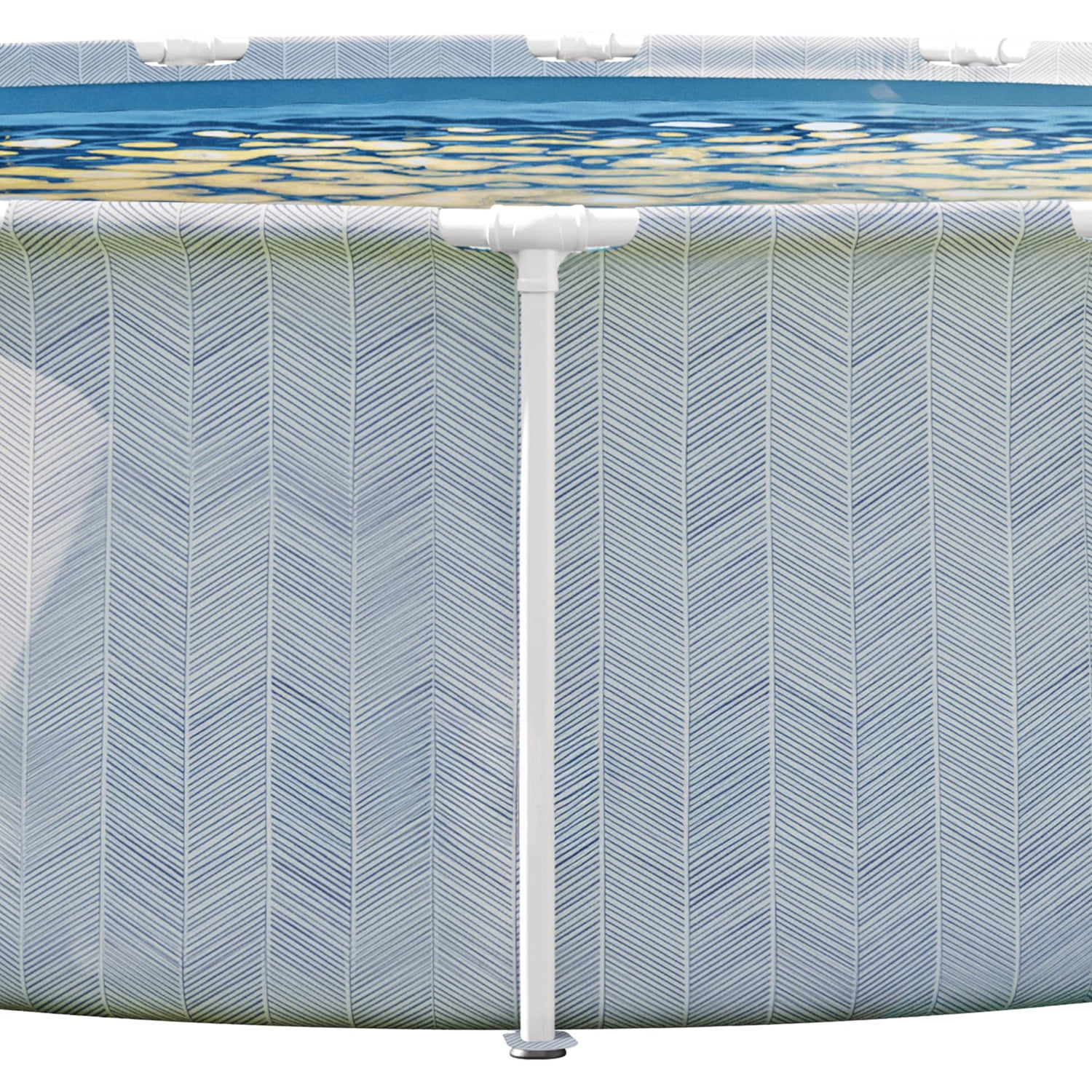 Intex: Prism Frame Premium Pool Set - Chevron, 16ftx48in, Above Ground Swimming Pool, Cartridge Filter Pump, Puncture Resistant, T-Joint Snap Assembly