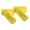 Bright Yellow, variant on COUVER 1 Inch Thin Solid Terry Cotton Athletic Sweat Wristbands Gold 2 Pairs (Mens)