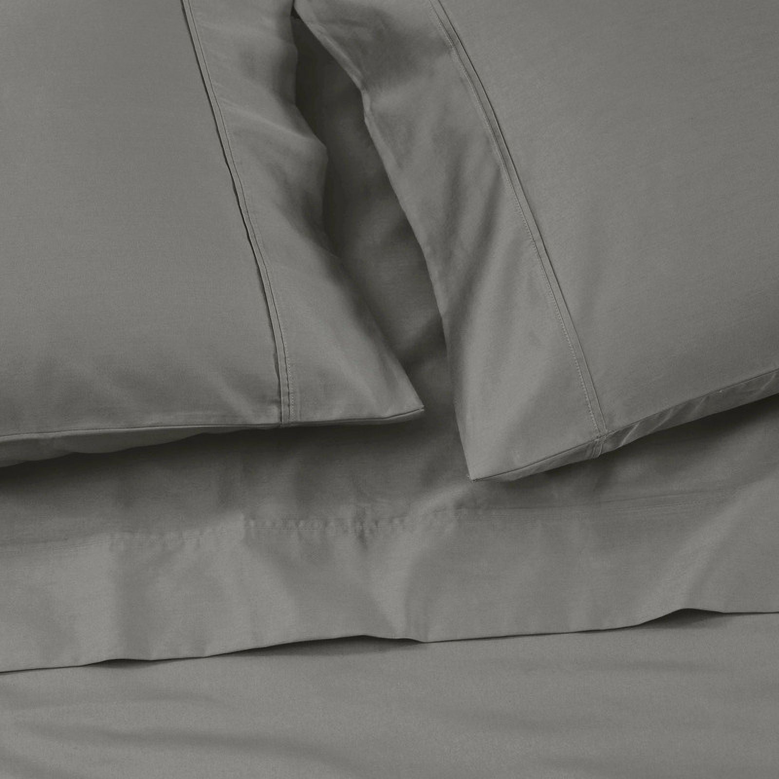 Superior Apus 100% Cotton 15" Deep Pocket Sheet Set, King, Grey