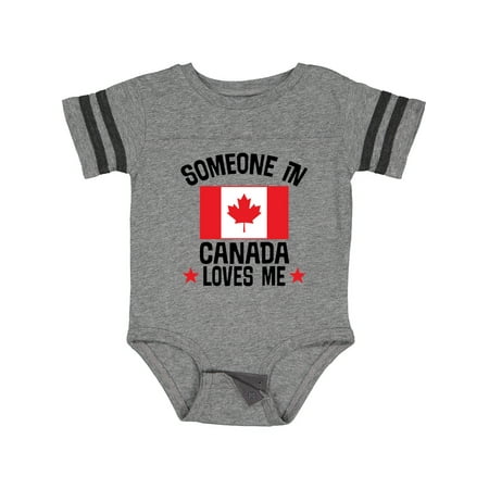 

Inktastic Someone in Canada Loves Me Gift Baby Boy or Baby Girl Bodysuit