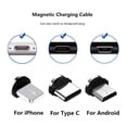thumbnail image 4 of El cabezal de succión magnética giratorio de 360 grados es adecuado para la línea de datos de succión magnética tipo C de Android Apple, la línea de carga de succión magnética, 4 of 6