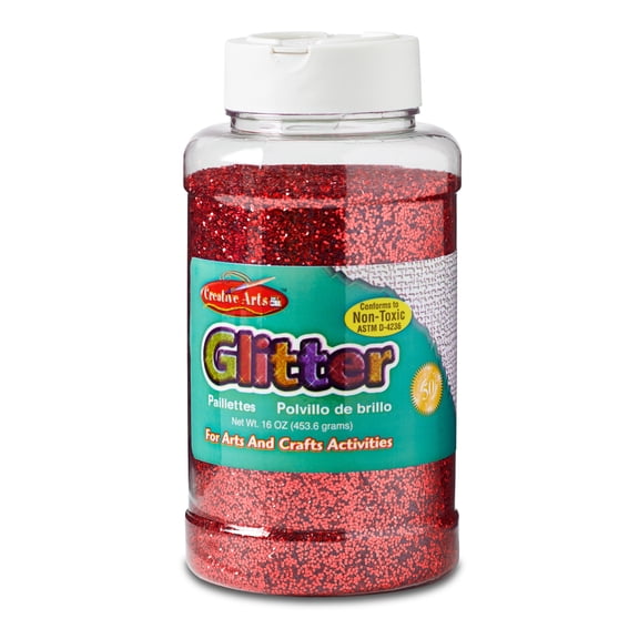 Red Glitter Bottle 16 oz, Set of 3