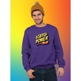 thumbnail image 2 of Lgbtq+ Power Golden Banner Sweatshirt Men -Smartprints Designs, Male 4X-Large, 2 of 4