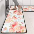 thumbnail image 2 of Kitchen Rugs Sets Of 2,Pioneer Flower Floral Print Pattern Anti Fatigue Kitchen Mat Rugs Non Slip Washable,Decorative Kitchen Floor Mats for Kitchen,Sink,Laundry,17"x47"+17"x47", 2 of 5