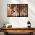 thumbnail image 2 of Elephant Stock Wooden Landmark World Map Wall Art - Horizontal Multi Panel Canvas - Living Room Wall Decor - Map Multi Panel - Gray And Brown Decor - 23" x 14", 2 of 4