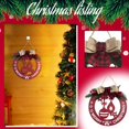 thumbnail image 4 of Marryso Christmas Wreath for Front Door Christmas Decoration Listing Christmas Tree Decoration Wooden Listing, 4 of 7