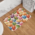 thumbnail image 6 of Crystal Velvet Floor Mat 23.6x15.7in Square Lock Edge Easy Cleaning Using Woven Technique Corrosion Resistant Bottom Drop Plastic Colorful Easter Eggs Cartoon, 6 of 7