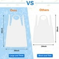 thumbnail image 3 of Ksopiavobs 100 Pack 44 X 28 Large Disposable Aprons Clear Plastic Aprons Disposable Adults Painting Aprons Disposable Smocks for Adults Painting Cooking Picnic Party Etc, 3 of 6