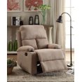 thumbnail image 1 of Fauteuil inclinable Rosia d'ACME, microfibre brun clair, 1 of 3