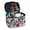 Cherry and Snakeskin, variant on HELLHERO Large Capacity Double Layer Travel Makeup Bag Teacher Handle with Brush Holder Portable and Durable, Owl Rainbow