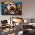thumbnail image 6 of Abstract Decorative Painting Of Human Face Framed Gallery Poster Decorative Painting Canvas Wall Art Living Room Posters Bedroom Painting,Frame-style,24x36inch(60x90cm), 6 of 8
