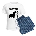 thumbnail image 5 of CafePress - SCOTTIE MAMA Women's Light Pajamas - Women's Short Sleeve Print T-Shirt and Pants Light Cotton Pajama Set, 5 of 7