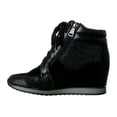 thumbnail image 1 of Forever Link Espadrilles Compensées Mode pour Femmes Shea-42, Noir, 7, 1 of 4