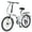 White, variant on Meghna 24 inch Folding Bike 7 Speed V Brake City Commuter for Men Women Daily Commuting Black