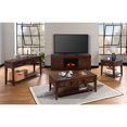 thumbnail image 4 of Martin Svensson Home La Jolla 70" TV Stand with Electric Fireplace Brown Walnut, 4 of 6