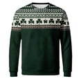 thumbnail image 4 of Men's St. Patrick's Day Shamrock Crew Neck Pullover Sweatshirt Casual Long Sleeve Top, 4 of 5