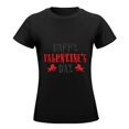 thumbnail image 5 of Valentine’s Day Women’s Short Sleeve Cotton T-Shirt HD Graphic Printed Tee Casual Crew Neck Top 3XL, 5 of 7