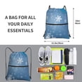 thumbnail image 2 of Easygdp Snowflakes1 Drawstring Backpack Gym Bag,Sport Gym Sackpack,Gym Sack with Side Pocket for Men Women, 2 of 6