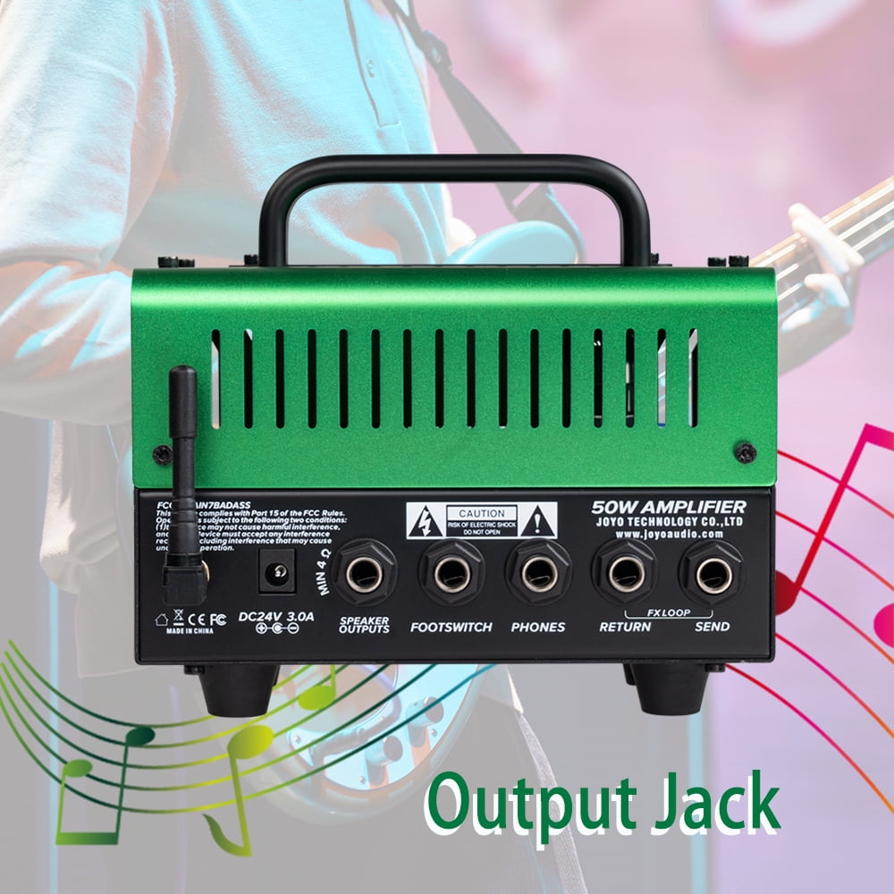 Joyo BADASS 50W Bass Amp Hybrid Tube Amplifier with Headphone, Compressor EQ Band