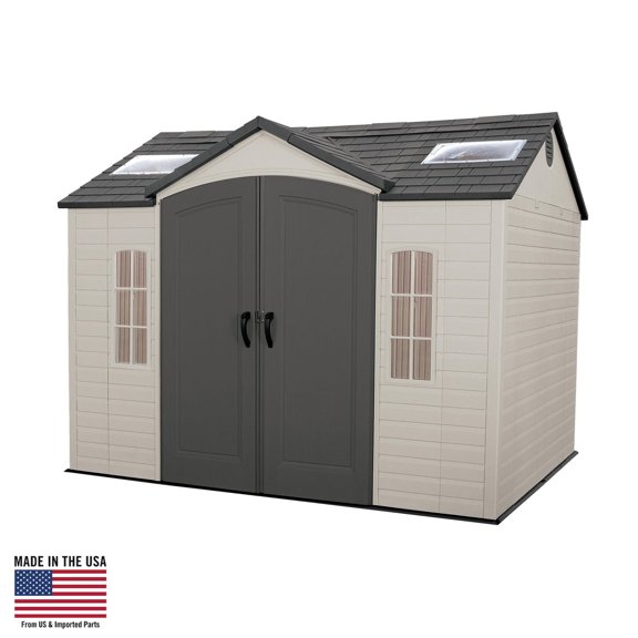 LIFETIME 10 x 8ft Outdoor Storage Shed, Model 60005