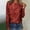 Red, variant on Ayolanni Black Summer Tops for Women Plus Size Long Sleeve Sequin Crew Neck Blouses Casual Blouses for Women
