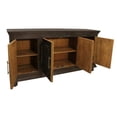 thumbnail image 5 of Athena 4-Door Sideboard in Antique Black with Traditional Carving on Solid Wood, 5 of 11