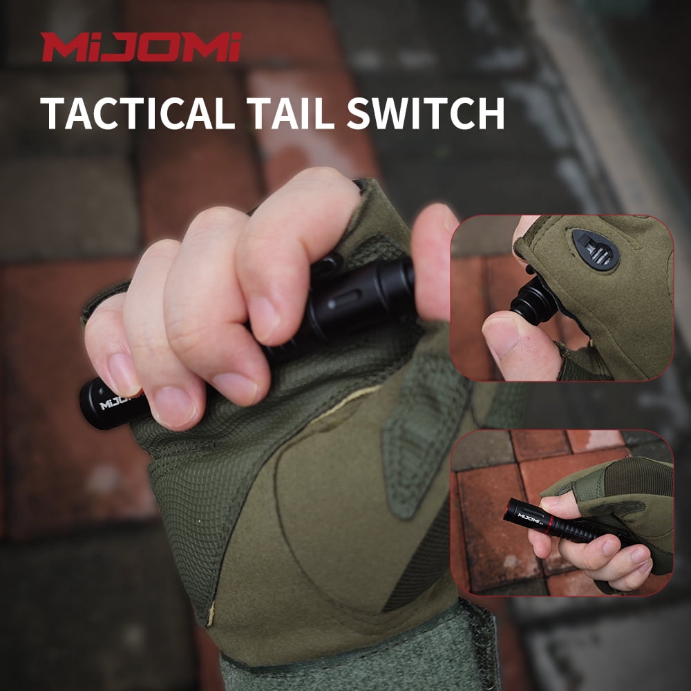 EDC Compact Flashlight, 330 High Lumen AAA Rechargeable with Clip and Small Tactical Switch Pocket Flashlight for Inspection,Work,Emergency,Hiking,Home,Outdoor