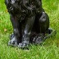 thumbnail image 5 of 20.47" Lion Statue Resin Outdoor Guardian Sculpture,Simulated Animal Decor for Villa,Garden,Park & Resort,Decoration for Home & Courtyard,Black, 5 of 7
