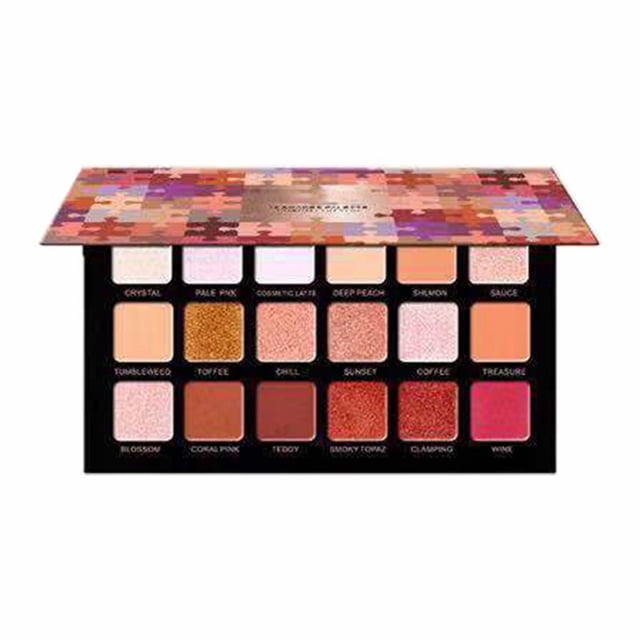 18 Color Rose Gold Eye Shadow Plate Desert Plate Mashed Potato Mermaid Eye Shadow Makeup Plate, Mothers Day Makeup Eye Shadow