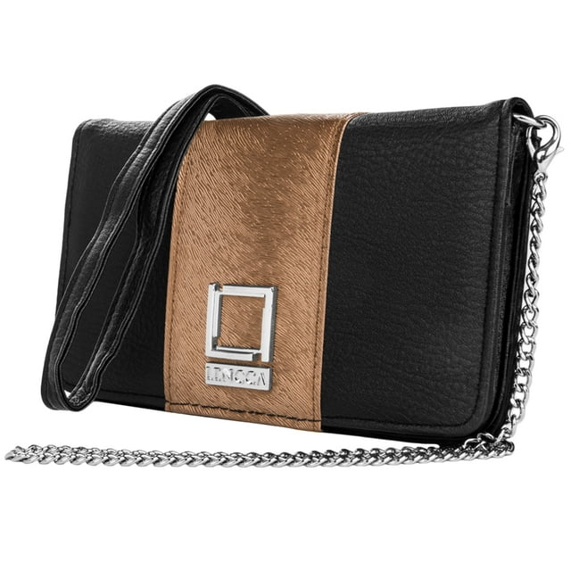 Housse de Portefeuille Mobile Bandoulière, Sac à Main de Soirée pour Femmes