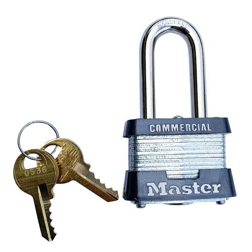 KEYED ALIKE Long Shackle Commercial Padlocks Lock Set by Master 3KALF Lot 20 
