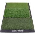 thumbnail image 1 of CHAMPKEY Foldable Tri-Turf Golf Hitting Mat | Heavy Duty Rubber Backing Practice Mat Ideal for Indoor and Outdoor Training, 1 of 1