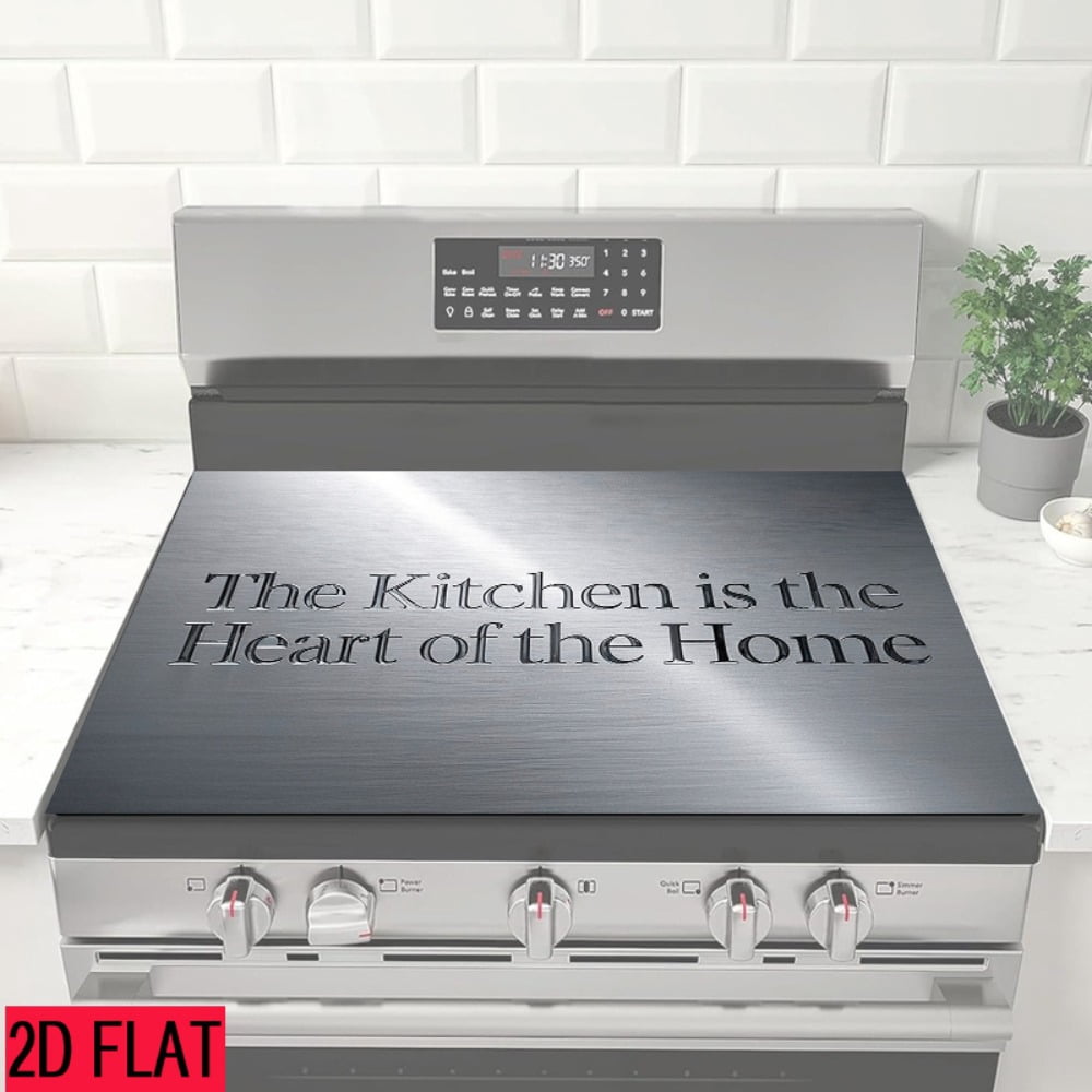 2D flat 1 kitchen stove cover, simple and artistic pattern design, Nordic-style kitchen mat, coffee machine mat, operation counter decoration, the first choice for kitchen gifts. The size is 28.3x20.