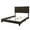 Charcoal, variant on Upholstered Twin Bed With Rectangular Design And Metal Trim Stable Construction Details