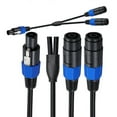 thumbnail image 3 of Speakon Splitter Cable Speak-on Break Out Cable Speakon Male to Dual Female Cable, 3 of 3