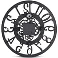 thumbnail image 6 of Vintage Wall Clock - Classic, Rustic-Style Indoor & Outdoor Decorative Watch For Garden, Home, Office, Living Room & Bedroom - Weatherproof Resin Material, Battery-Operated - 30X30X4CM, 6 of 6