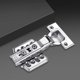 thumbnail image 4 of 2 uds bisagras ocultas amortiguador de puerta de acero inoxidable 3mm para cocina dormitorio, 4 of 8