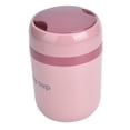thumbnail image 4 of Recipientes térmicos para sopa de 500 ml, doble aislamiento, antiescaldaduras, calentables, con cuchara plegable para oficina y escuela, color rosa nórdico., 4 of 14