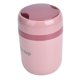 thumbnail image 4 of Recipientes para sopa con aislamiento de 500 ml, recipiente para alimentos con aislamiento doble anti-escaldaduras y calentable con cuchara plegable para la oficina y la escuela, color rosa nórdico, 4 of 15