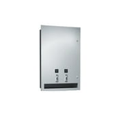 ASI 04684-25 - Sanitary Napkin and Tampon Dispenser - 25¢ Operation - Recessed
