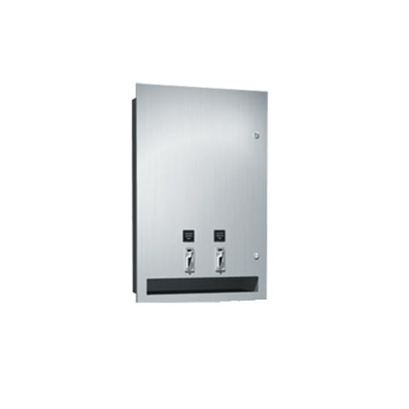 ASI 04684-25 - Sanitary Napkin and Tampon Dispenser - 25¢ Operation - Recessed