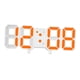 thumbnail image 5 of Reloj de pared digital 3D con alarma LED y pantalla grande. Naranja, 5 of 9