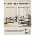 thumbnail image 4 of Zapatero de 2 Niveles, Estantería de Metal, Estantería de Zapatos, para 8 a 10 Pares, 30 x 92 x 34 cm, Estante Apilable, 4 of 16