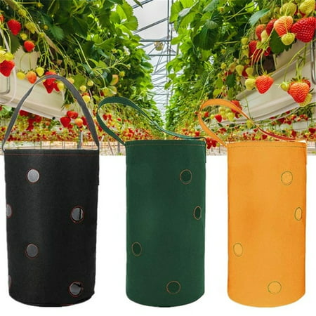 38*22cm Hanging Garden Planter Bed Planting Grow Bag Strawberry Plants (Best Strawberries To Grow)