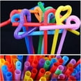 thumbnail image 3 of Taotanxi 50Pcs Juice Straws Pragmatic Plastic Milk Tea Straw Cocktail Iced Coffee Smoothie Straws for Use With Any Cup Or Water Bottle 10 Inches, 3 of 6