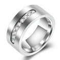 thumbnail image 4 of Kkkded Rhinestone Finger Ring 1/2Pcs of Trendy Beautiful Fine Workmanship Alloy Zircon Fashion Ring - for Couples, 4 of 7