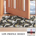 thumbnail image 3 of Black White Gold Marble Pattern Door Rugs,Washable Non Slip Door Mats Indoor,Decorative Door Mats,Entry Mat Indoor for Entrance,Bedroom,Kitchen,Bathroom,17"x30", 3 of 6